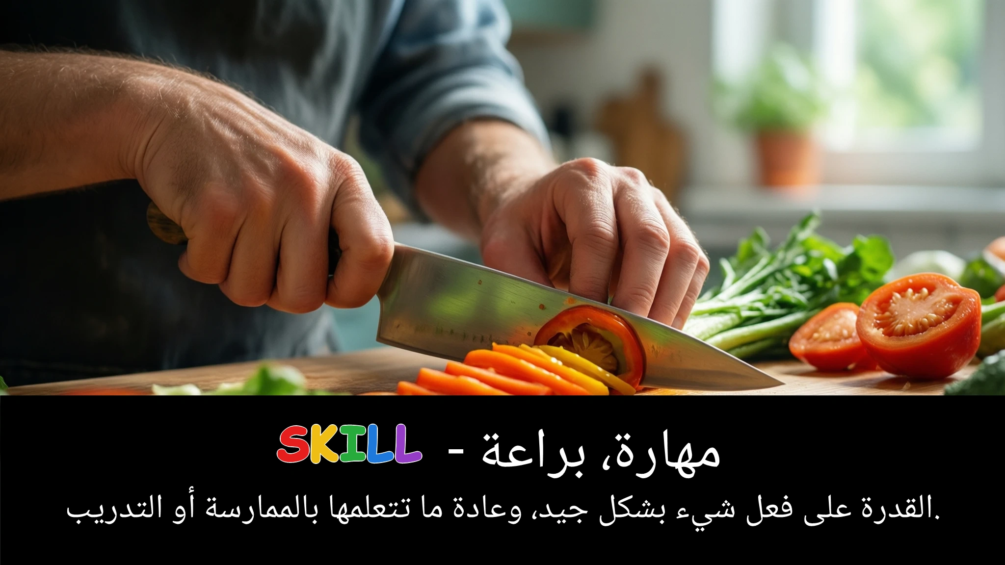 Arabic Illustration for skill
